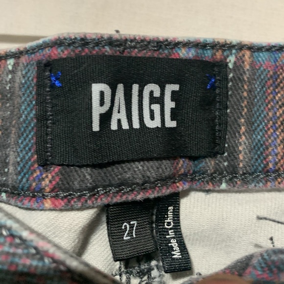 Paige Hoxton Ankle Plaid Jeans - Picture 8 of 11